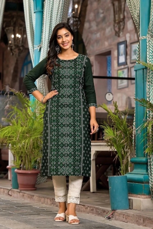 juniper-rayon-printed-straight-womens-kurti-green-pack-of-1-none