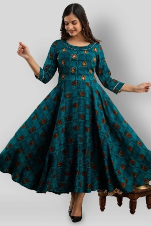 lee-moda-turquoise-rayon-womens-anarkali-kurti-pack-of-1-xl