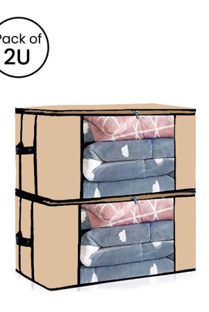 hometales-non-woven-cloth-storage-organizer-with-transparent-windowblue-2u