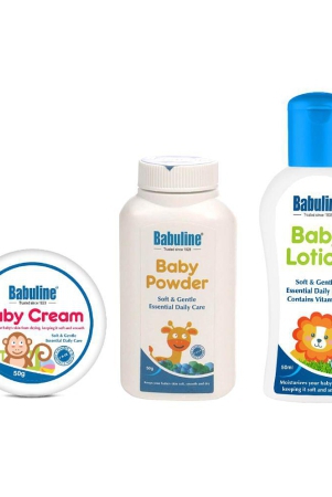 babuline-complete-baby-care-kit-baby-powder-50gm-baby-lotion-50gm-baby-cream-50gm-for-new-born-baby-gift-set-bath-skin-essentials-combo-value-pack-baby-shower-gifting-set-pack-of-3