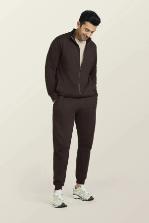 xyxx-brown-cotton-blend-regular-fit-mens-tracksuit-pack-of-1-xl