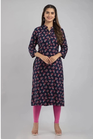 mauka-blue-rayon-womens-straight-kurti-pack-of-1-none