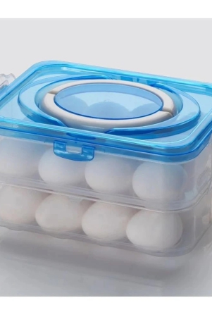 hometales-plastic-white-egg-container-set-of-1-white