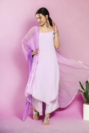 lavender-floral-printed-shoulder-straps-gotta-patti-kurta-with-palazzos-dupatta