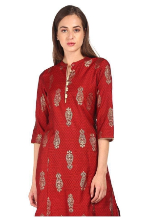 anahi-maroon-viscose-womens-a-line-kurti-pack-of-1-s