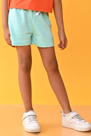 AQUA SUMMER GIRLS SHORTS - AQUA-10-12 YEARS / 1N / AQUA