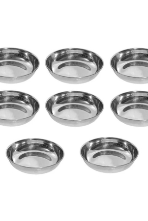 a-h-enterprises-sweet-dish-bowl-halwa-plate-stainless-steel-dessert-bowl-100-ml-set-of-8-steel