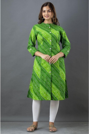 lee-moda-green-cotton-womens-front-slit-kurti-pack-of-1-none