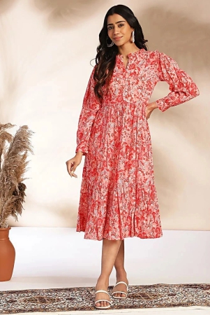 janasya-cotton-printed-midi-womens-fit-flare-dress-pink-pack-of-1-none