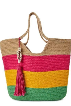 Colourfull Jute Tote Bag for womens