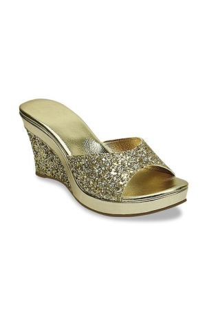 party-wear-golden-wedges