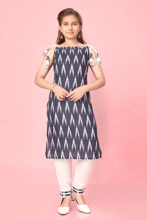 aarika-girls-cotton-kurti-pack-of-1-navy-blue-none