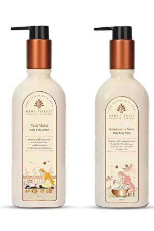 baby-forest-moh-malai-baby-body-lotion-200-ml-with-sampoorna-snan-baby-body-wash-200ml