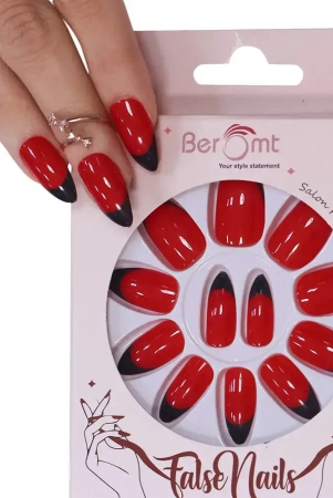 plain-french-tips-nail-kit-included-tomato-red