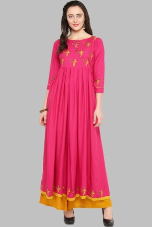 women-pink-ethnic-motifs-printed-gotta-patti-block-print-anarkali-kurta