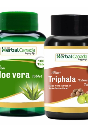 herbal-canada-aloe-vera100tab-triphala100tab-tablet-200-nos-pack-of-2