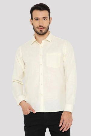 maharaja-cotton-blend-slim-fit-solids-full-sleeves-mens-casual-shirt-yellow-pack-of-1-none