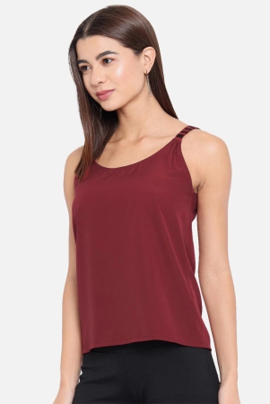 all-ways-you-women-top-crepe-fabric-red-xs