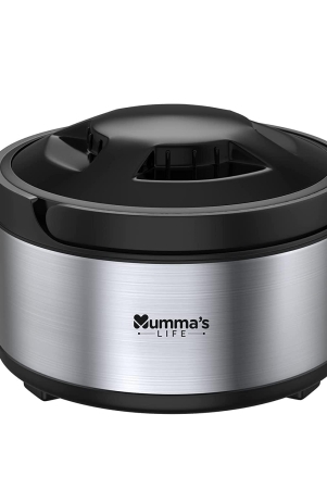 mummas-life-stainless-steel-thermoware-casserole-with-lid-for-rotichapati-double-wall-insulated-hot-pot-for-hot-meal-4500-ml