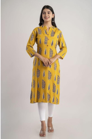 mauka-yellow-rayon-womens-straight-kurti-pack-of-1-none