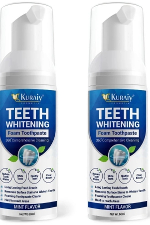 kuraiy-teeth-whitening-oral-hygiene-breath-toothpaste-foam-60ml-pack-of-2