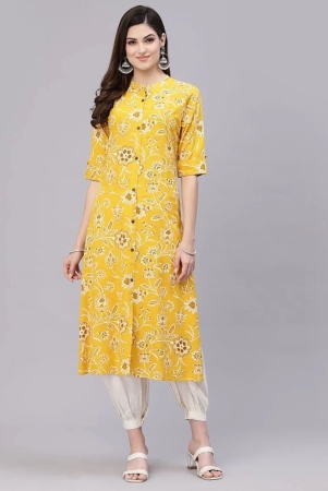 stylum-mustard-rayon-womens-front-slit-kurti-pack-of-1-none