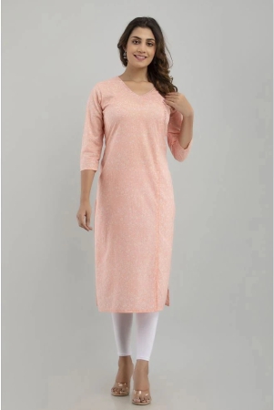 frionkandy-peach-cotton-womens-a-line-kurti-pack-of-1-none