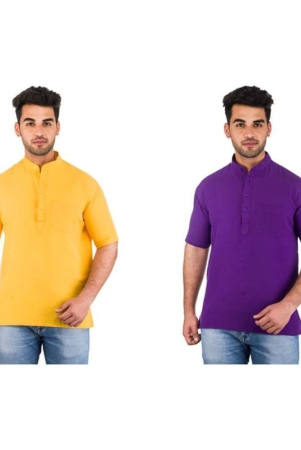 deshbandhu-dbk-multi-100-percent-cotton-kurta-pack-of-2-none