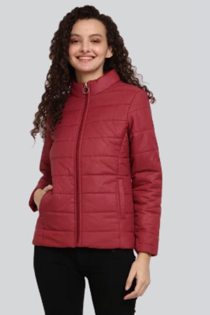 ppthefashionhub-polyester-maroon-puffer-pack-of-1-none