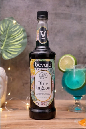 bevaro-blue-lagoon-syrup-refreshing-gourmet-syrup-for-mocktails-mixers-blue-lagoon-300-ml-pack-of-1