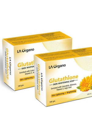 la-organo-glutathione-calendula-skin-lightening-brightening-bathing-soap-200-g-pack-of-2