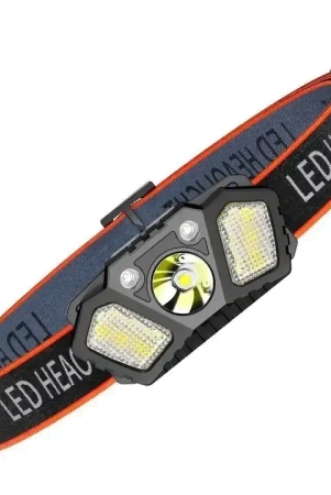 kaza-headlamp-with-4-modes-and-hand-motion-activation-300-lumens-headlamp-for-camping-hiking-and-outdoor-adventures-colour-black-orange-by-total-sporting-and-fitness-solutions-pvt-ltd