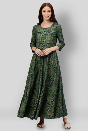 kipek-green-rayon-womens-flared-kurti-pack-of-1-s