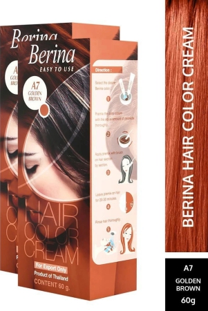 berina-hair-color-cream-a7-long-lasting-shine-permanent-hair-color-golden-brown-for-women-men-60-g-pack-of-2