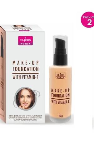 vi-john-full-coverage-fairness-make-up-foundation-with-vitamin-e-matte-liquid-e-50ml-pack-of-2