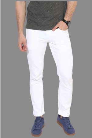 halogen-white-cotton-blend-slim-fit-mens-jeans-pack-of-1-none