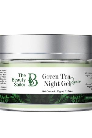 green-tea-night-gel-night-cream-for-refreshing-glow-reduces-pores-brightens-skin-hydrating-skin-repair-50-gm