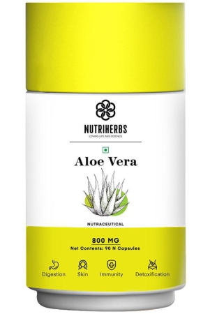 nutriherbs-aleovera-extract-800-mg-pure-organic-90-capsule-helps-to-maintain-beautiful-skin-eases-symptoms-of-stress-for-men-women