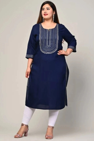 swasti-blue-rayon-womens-straight-kurti-pack-of-1-none