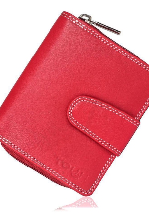 tough-women-red-genuine-leather-wallet-regular-size-11-card-slots-red