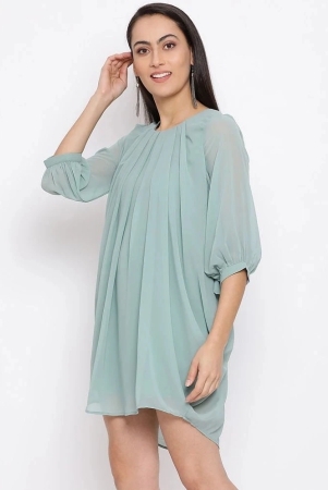 all-ways-you-polyester-green-fit-and-flare-dress-s