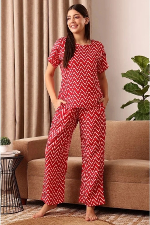 clovia-red-crepe-womens-nightwear-nightsuit-sets-pack-of-1-none