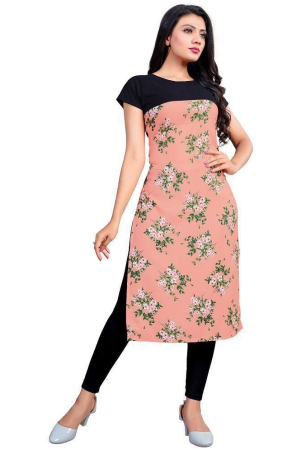 BROTHERS DEAL - Multicolor Crepe Women's Straight Kurti - L