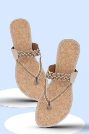 women-beige-flats-sandal