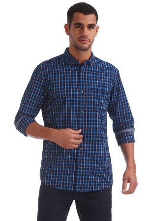 ruggers-100-percent-cotton-blue-shirt-none