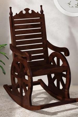Vodrohome Sheesham wood Roking chair – solid wood rocking chair – swing chair 56 56 X 97 X 119cm CH#011-Honey Oak Finish  (Honey)