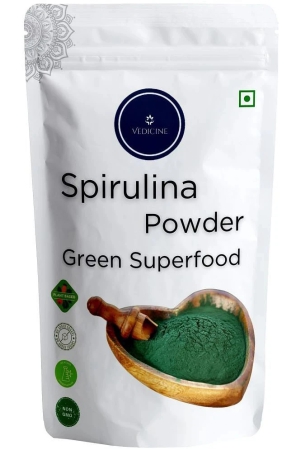 Vedicine Pure Spirulina Powder, Algae for Immunity, Digestion & Skin Health (150 g)