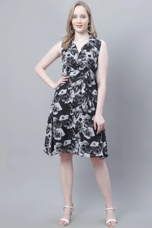 mini-ming-floral-print-georgette-fit-flare-dress