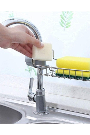 ramdev-enterprise-kitchen-adjustable-sink-faucet-shelf-stainless-steel-drain-rack-sponge-clip-hanging-holder-dishcloth-towel-caddy-organizer-holder-scrubbers-bathroom
