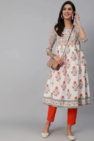 antaran-cotton-printed-anarkali-womens-kurti-white-pack-of-1-none